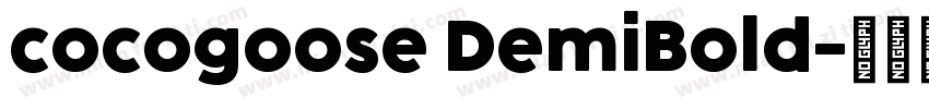 cocogoose DemiBold字体转换
